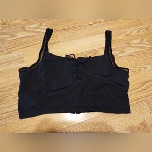 Free People Womens Size Large She's Fancy Brami Bralette Camisole Tie Front